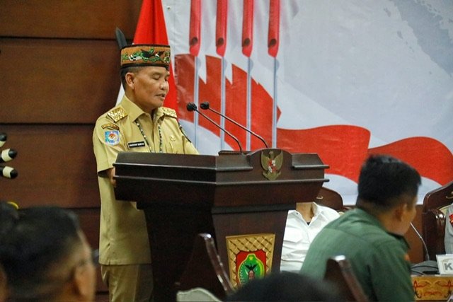 Gubernur Kalteng Pimpin Rapat Koordinasi Tim Monitoring Percepatan Program Cetak Sawah dan OPLAH Tahun 2025