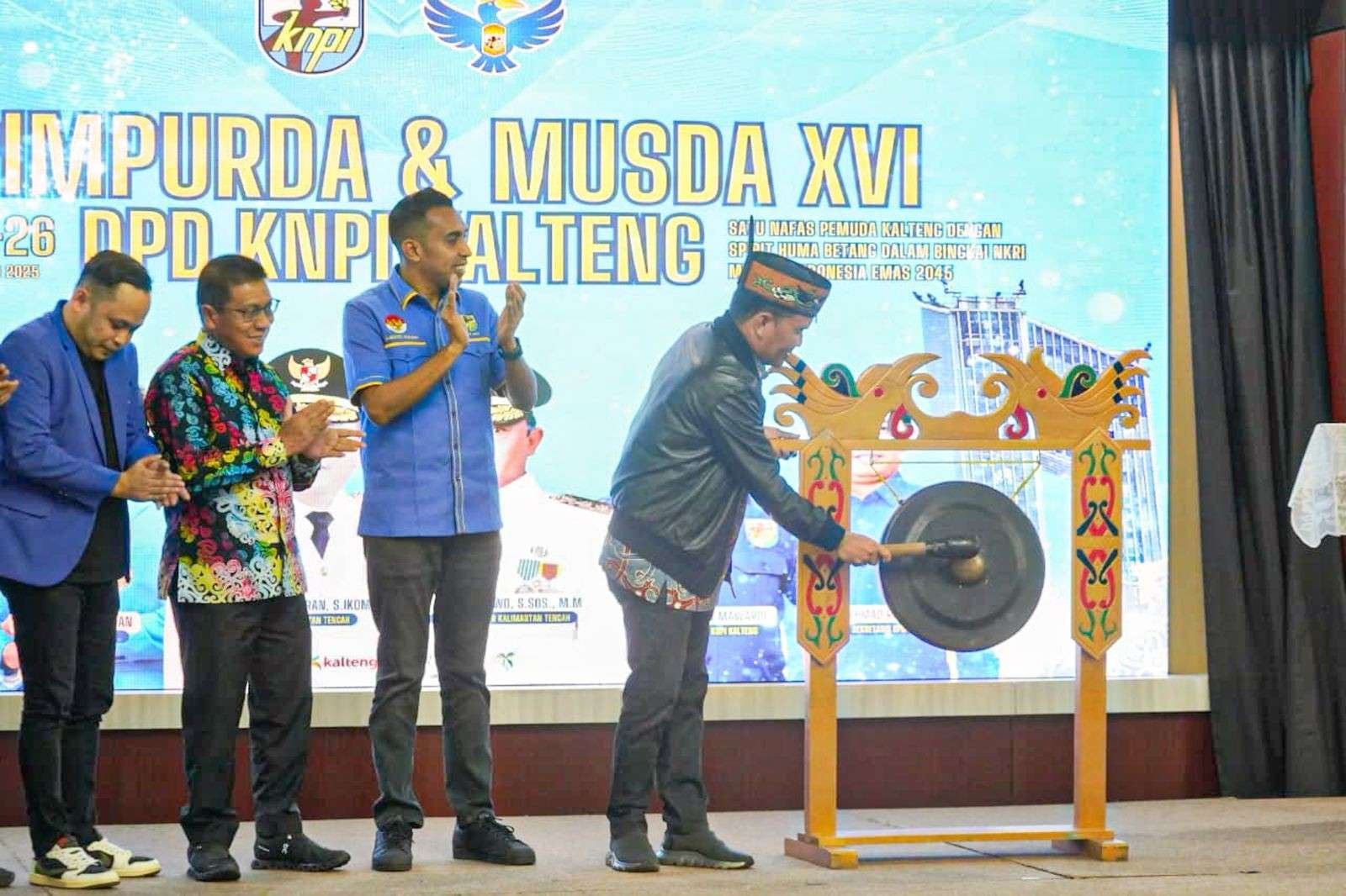 Gubernur Buka Rapimpurda dan Musda XVI KNPI Kalteng, Dorong Pemuda Jadi ‘Motor’ Pembangunan