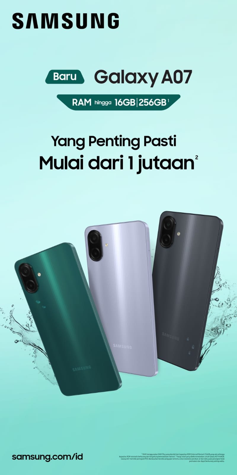 Samsung Perkenalkan Galaxy A07, Perangkat Tangguh, Mumpuni, Aman dan Tahan Lama
