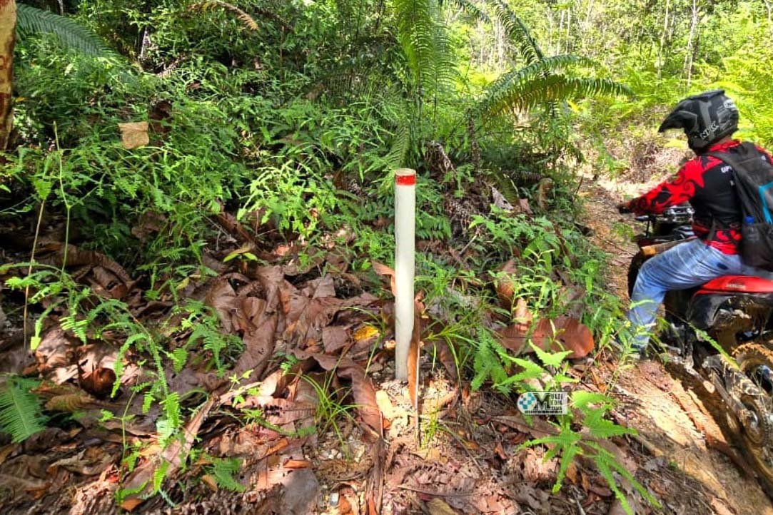 Pemerintah Kecamatan Murung Pantau Tata Batas Antar Desa