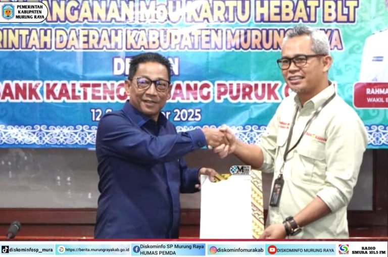 Pemkab Mura MoU Bank Kalteng Soal Program Kartu Hebat BLT Untuk Masyarakat Kurang Mampu
