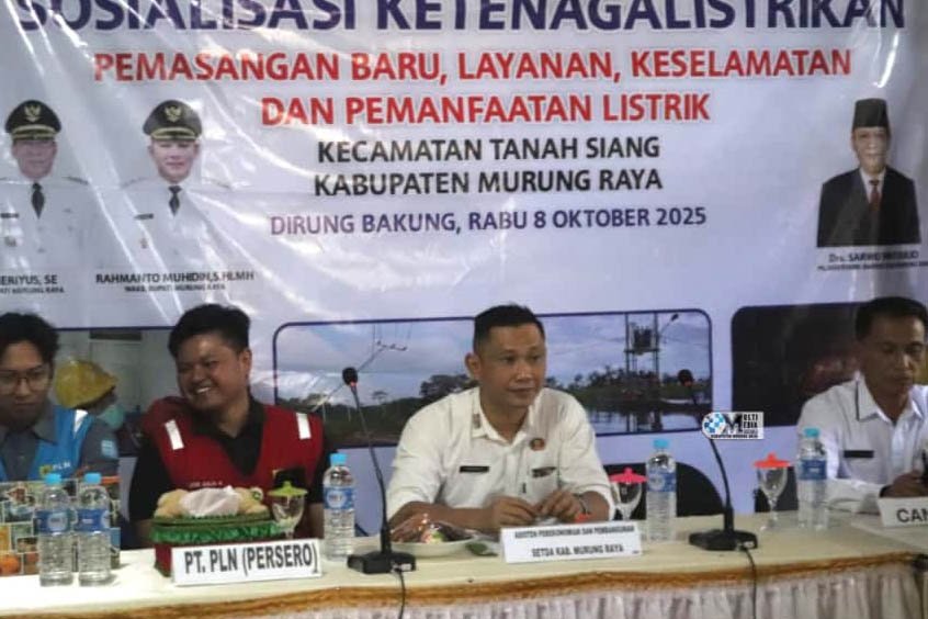Pemkab Mura Gelar Sosialisasi Ketenagalistrikan di Desa Dirung Bakung