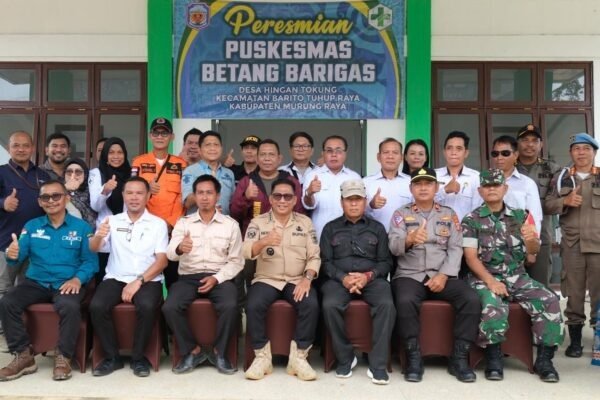 Bupati Mura Resmikan Puskesmas Betang Barigas di Desa Hingan Tokung