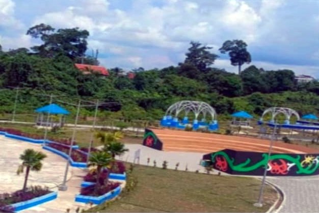 Dinas PUPR Barut Konfirmasi, Pembangunan RTH di Kawasan Islamic Center Muara Teweh Telah Selesai Dikerjakan