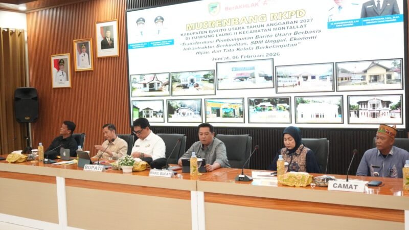 Buka Musrenbang RKPD 2027 Kecamatan Montallat, Bupati Barut Tegaskan Skala Prioritas Pembangunan