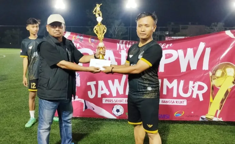 Redam Tim PWI Sidoarjo dan Polda Jatim, Judes FC Juara Mini Soccer Piala PWI Jatim 2026