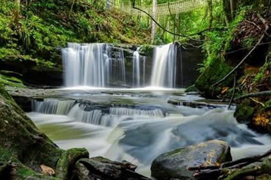 Sambut Libur Hari Raya Idul Fitri, Disbudparpora Barito Utara Promosikan Pesona Air Terjun Jantur Doyam