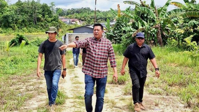 Wabup Barut Tinjau Lokasi Pembangunan Workshop BLK di kawasan Jalan Pendreh