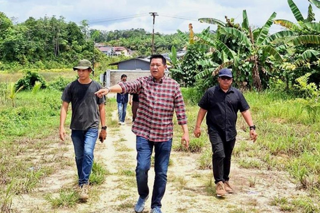 Wabup Barut Tinjau Lokasi Pembangunan Workshop BLK di kawasan Jalan Pendreh