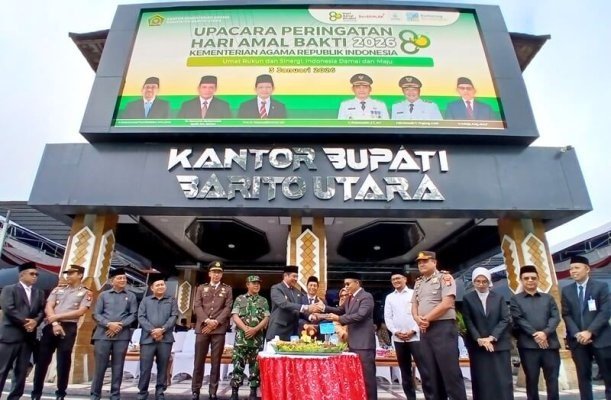 Wakil Bupati Barito Utara Sampaikan Pesan Menag RI Bahwa Kerukunan Umat Beragama Jadi Energi Produktif Bangsa Indonesia