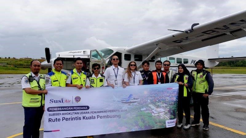 Terbang Perdana Maskapai Susi Air Rute Muara Teweh – Palangka Raya Disambut Positif Dishub Barut