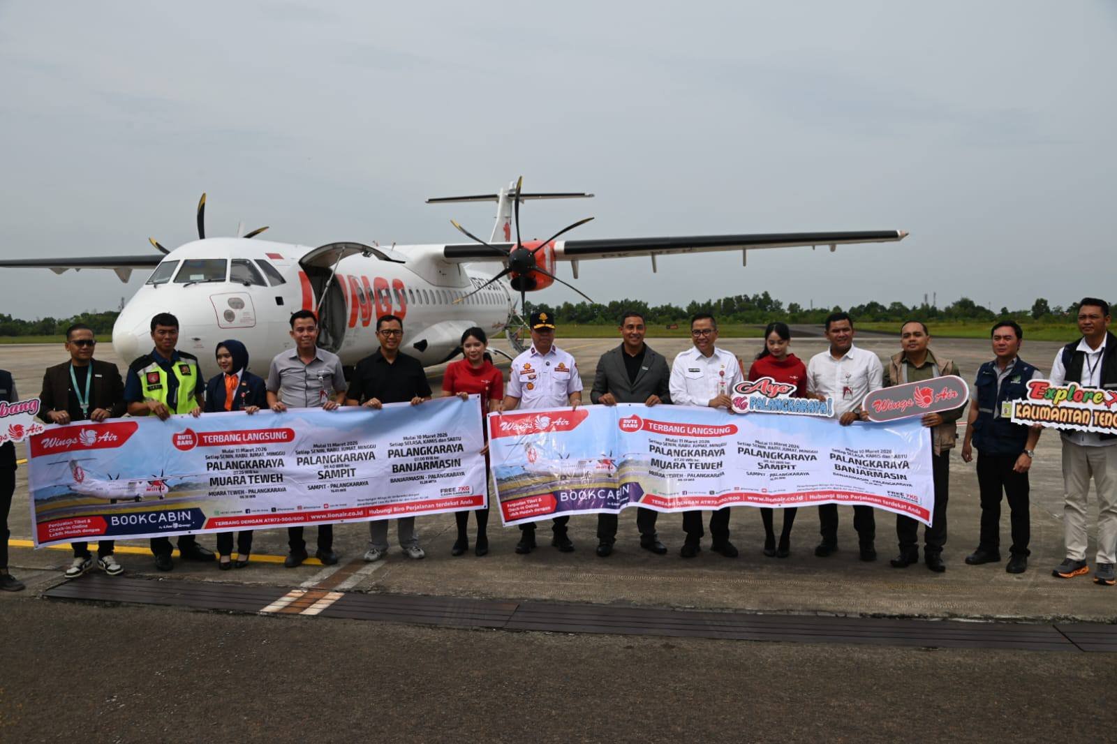 Plt. Sekda Buka Penerbangan Perdana Wings Air