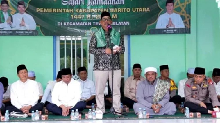 Bupati Barito Utara Safari Ramadhan di Masjid Al Muhajirin Desa Tawan Jaya