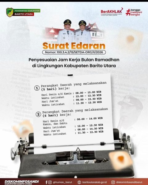 Pemkab Barut Lakukan Penyesuaian Jam Kerja ASN Hadapi Bulan Suci Ramadhan 1447 H