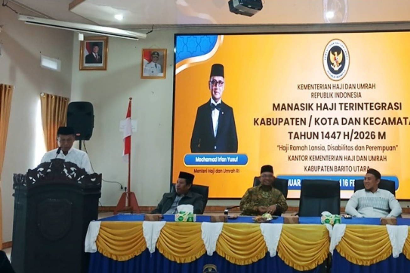 Pembukaan Manasik Haji, Pemkab Barut Sampaikan Harapannya