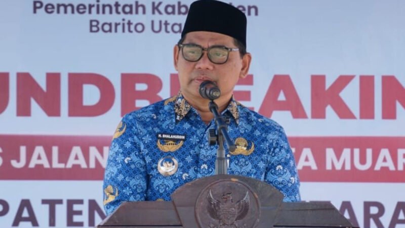 Bupati Barito Utara Resmi Buka Groundbreaking Pelebaran Jalan Dalam Kota Muara Teweh