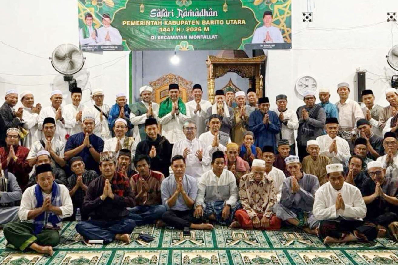Bupati Barito Utara Hadiri Safari Ramadhan di Kecamatan Montallat