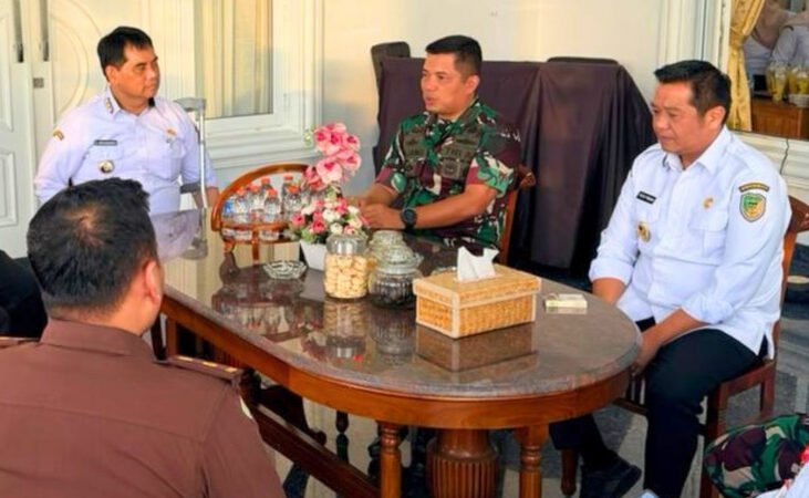 Pererat Silaturahmi dan Sinergitas, Pemkab Barito Utara Gelar Ramah Tamah Bersama Kasrem 102/Panju Panjung
