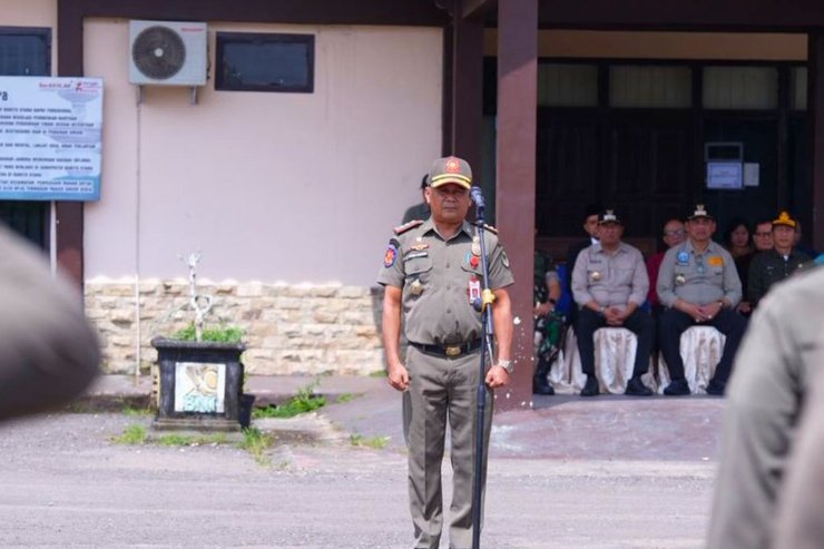 Apel Pelepasan Purna Tugas Kasatpol PP Kabupaten Barito Utara