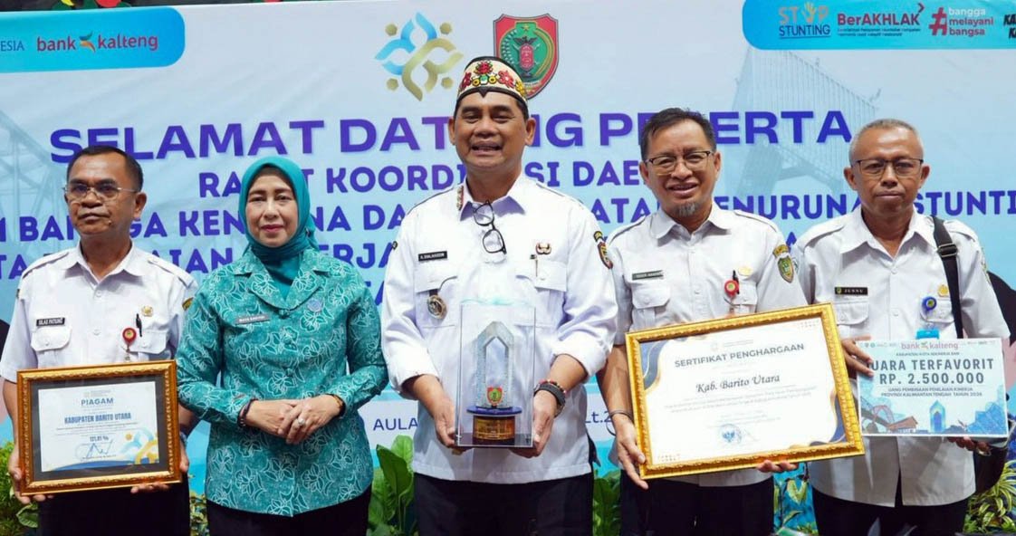 Rakorda Bangga Kencana dan Percepatan Penurunan Stunting, Barito Utara Borong Penghargaan