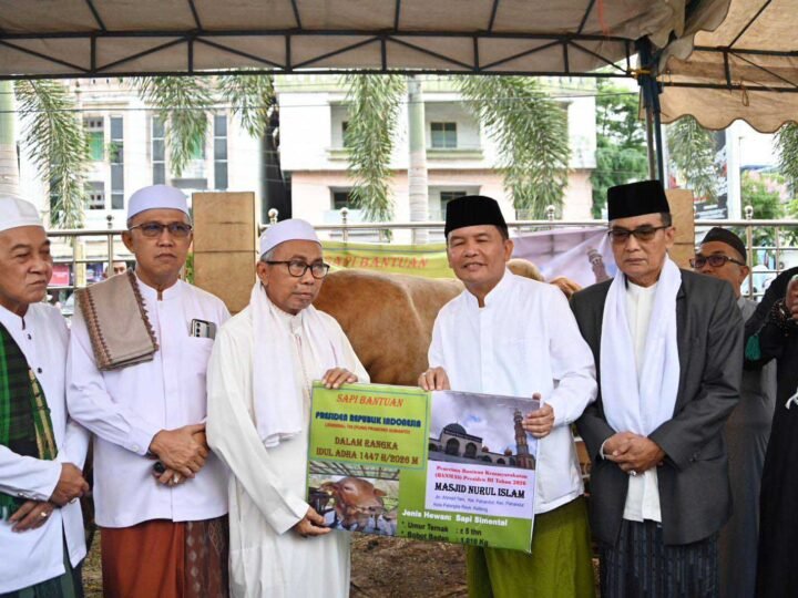 Gubernur Agustiar Sabran Salat Iduladha 1447 H di Masjid Nurul Islam Palangka Raya
