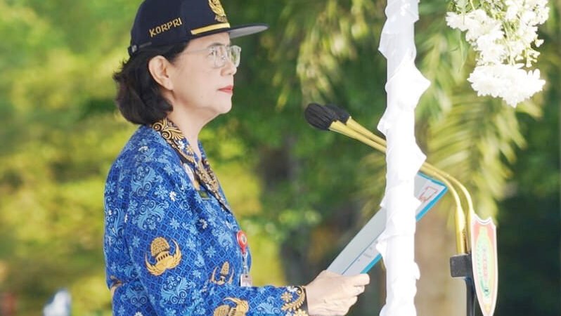 Pimpin Upacara Peringatan Hari Lahir Pancasila, Pj. Sekda Kalteng  Bacakan Amanat Kepala BPIP RI