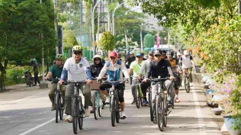 Bupati Barut Gowes Bersama Jajaran dan Sempatkan Tinjau Lokasi Batara Expo 2026