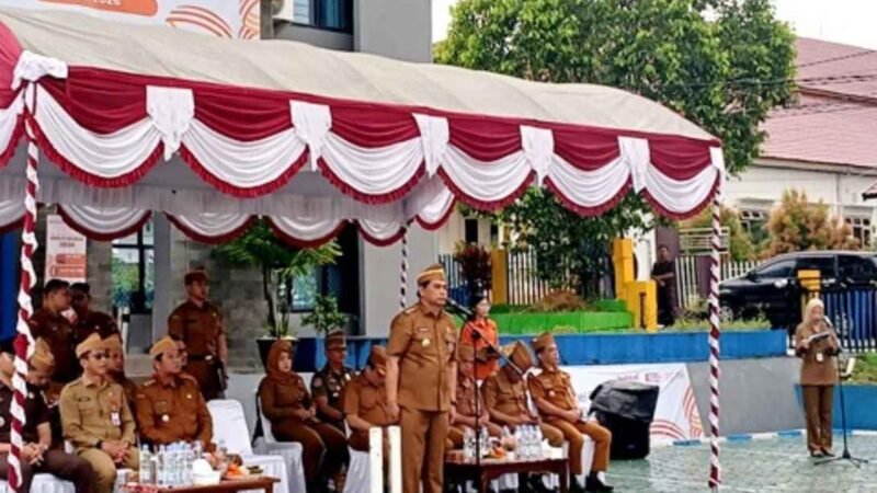 Bupati Barito Utara Shalahuddin Pimpin Apel Siaga Sensus Ekonomi Tahun 2026
