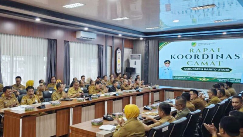 Bupati Shalahuddin Pimpin Rakor Camat Se-Kabupaten Barito Utara