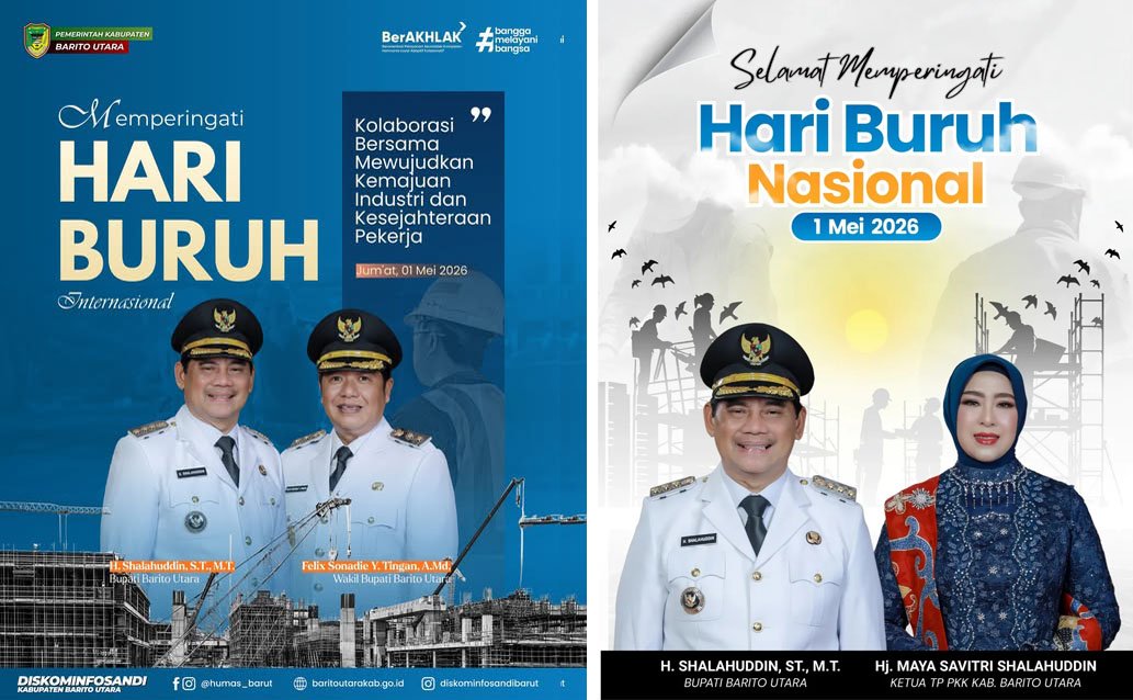 Ucapan Selamat Hari Buruh dari Pemkab Barito Utara, Buruh Adalah Pahlawan Pembangunan yang Nyata