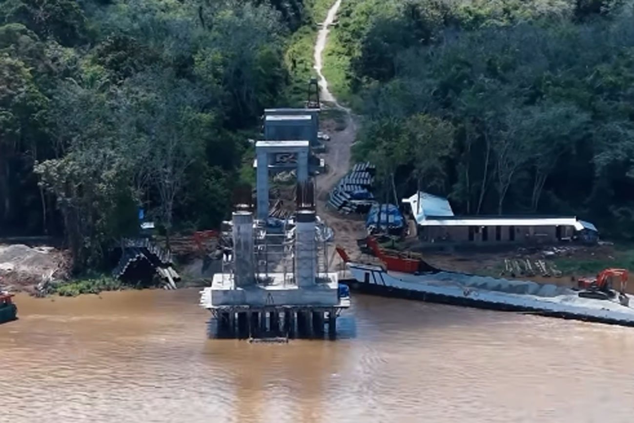 Tim Teknis dan Gabungan Tinjau Pembangunan Jembatan Sikan – Tumpung Laung