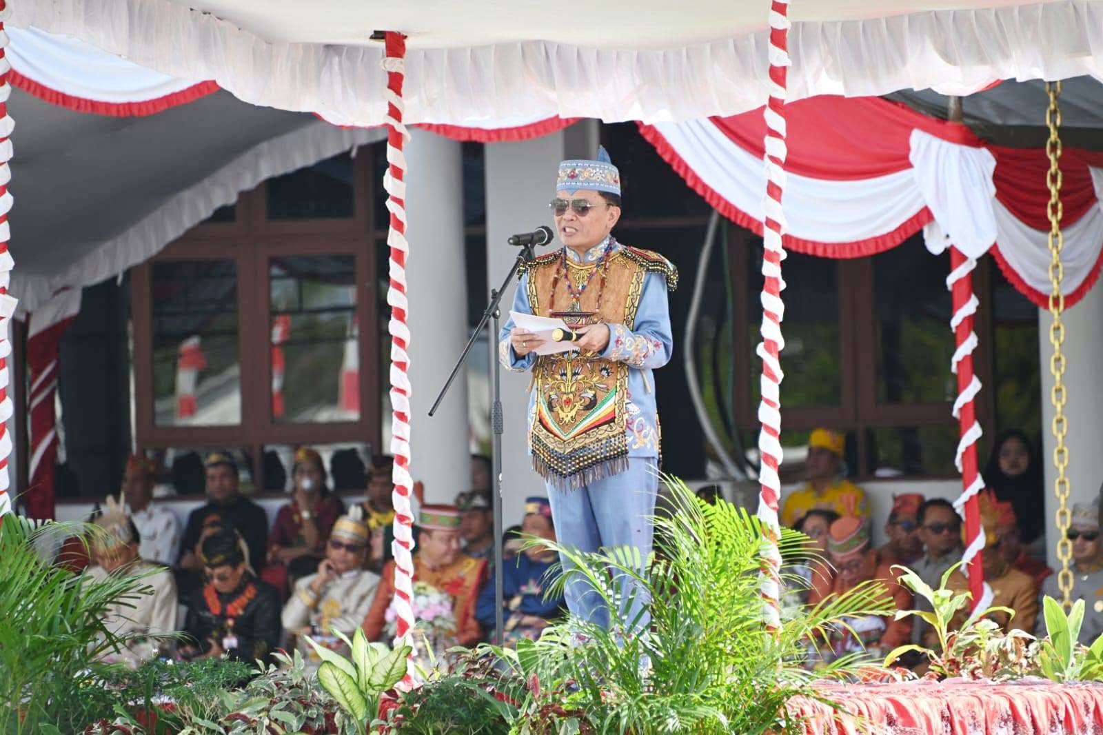 Peringatan Harjad ke-24 Kabupaten Gunung Mas, Gubernur : Kelola Potensi Daerah Secara Optimal dan Berkelanjutan