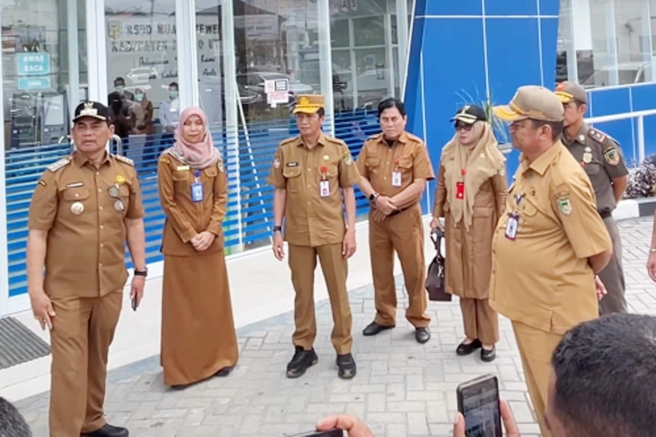 Bupati H. Shalahuddin dan Jajaran Pemkab Barito Utara Tinjau RSUD Muara Teweh