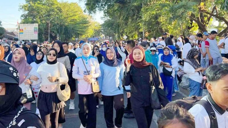 Ketua TP PKK Kalteng Ikuti Jalan Sehat dan Festival Kuliner di Makassar