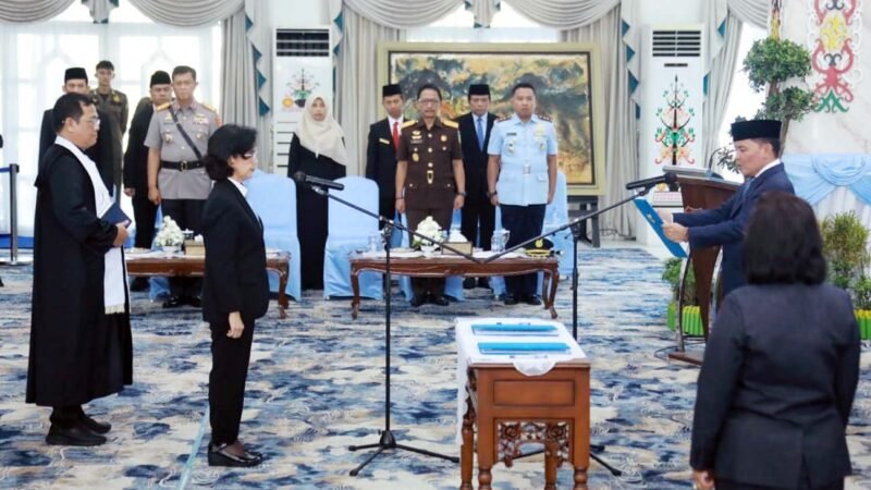 Linae Victoria Aden Resmi Dilantik Sebagai Sekda Definitif Kalteng