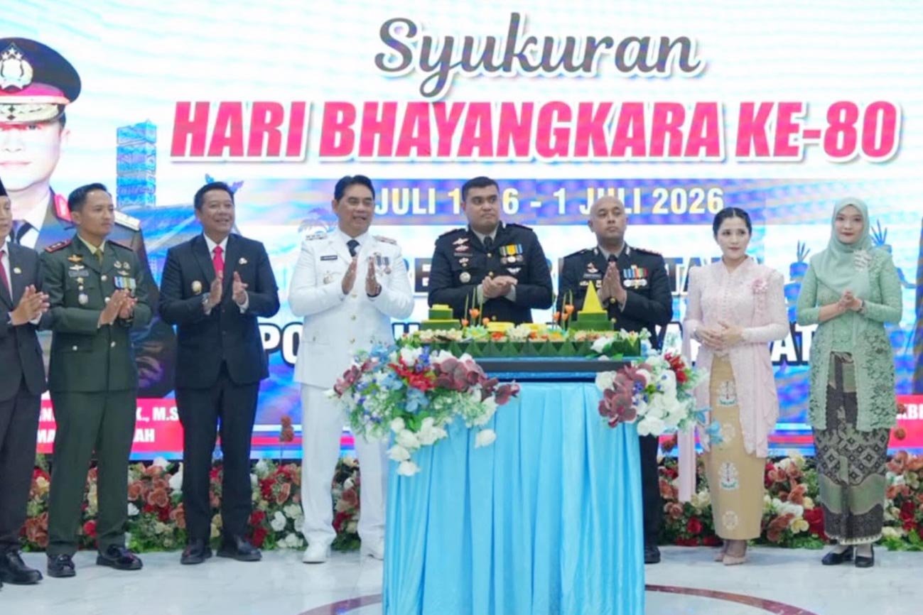 Bupati Barito Utara Shalahuddin Hadiri Ramah Tamah Peringatan Hari Bhayangkara ke-80