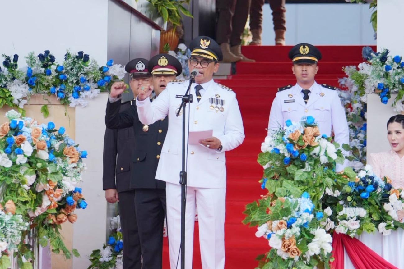 Bupati Shalahuddin Sampaikan Amanat Presiden Pada Upacara Peringatan Hari Bhayangkara ke-80