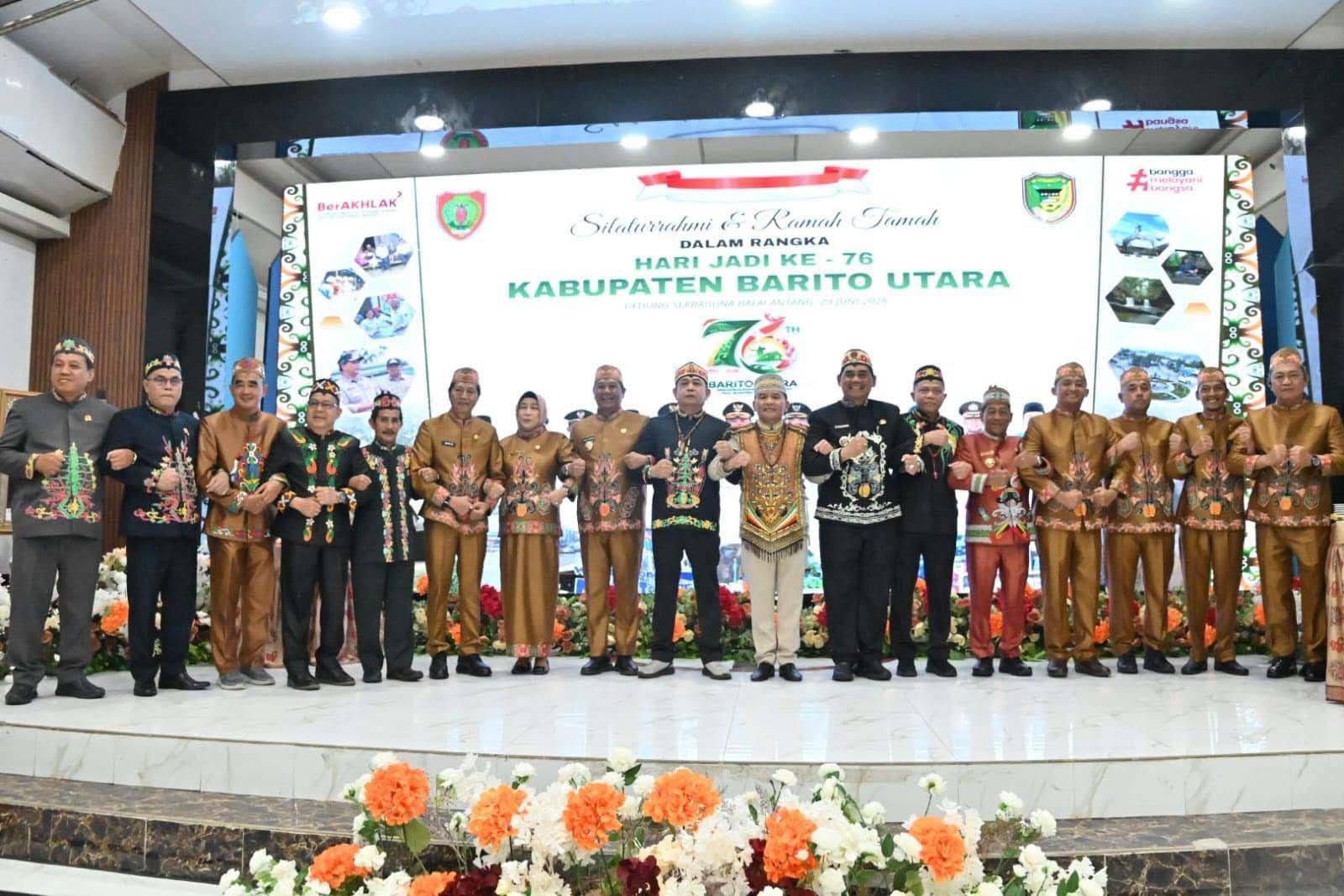 Gubernur Kalteng Hadiri Acara Ramah Tamah Usai Pimpin Upacara Peringatan Hari Jadi Ke-76 Kabupaten Barito Utara