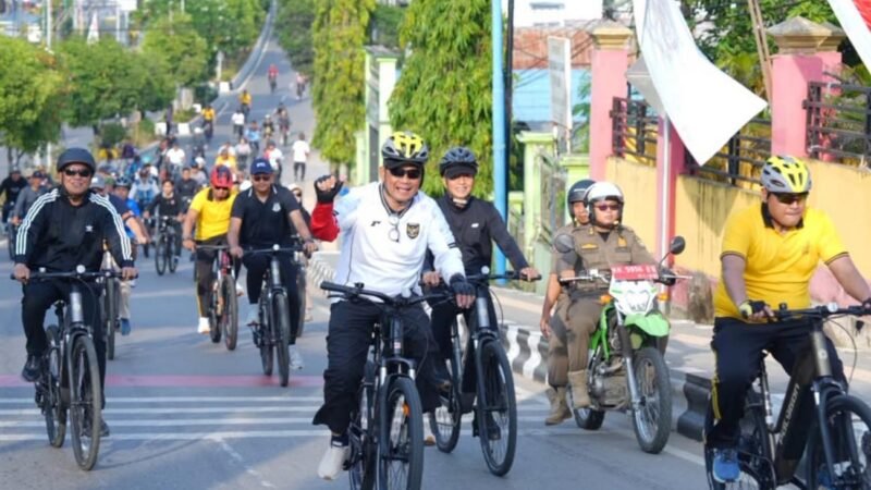 Gowes Bersama, Meriahkan Hari Jadi Barito Utara dan HUT Bhayangkara