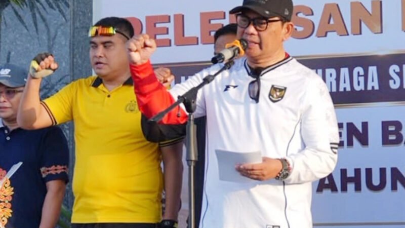 Lepas Kontingen O2SN Barito Utara di Tingkat Provinsi, Bupati Tekankan Disiplin dan Sprotivitas