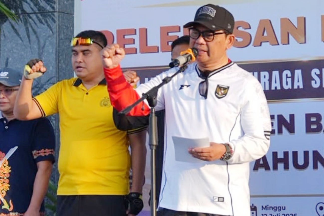 Lepas Kontingen O2SN Barito Utara di Tingkat Provinsi, Bupati Tekankan Disiplin dan Sprotivitas