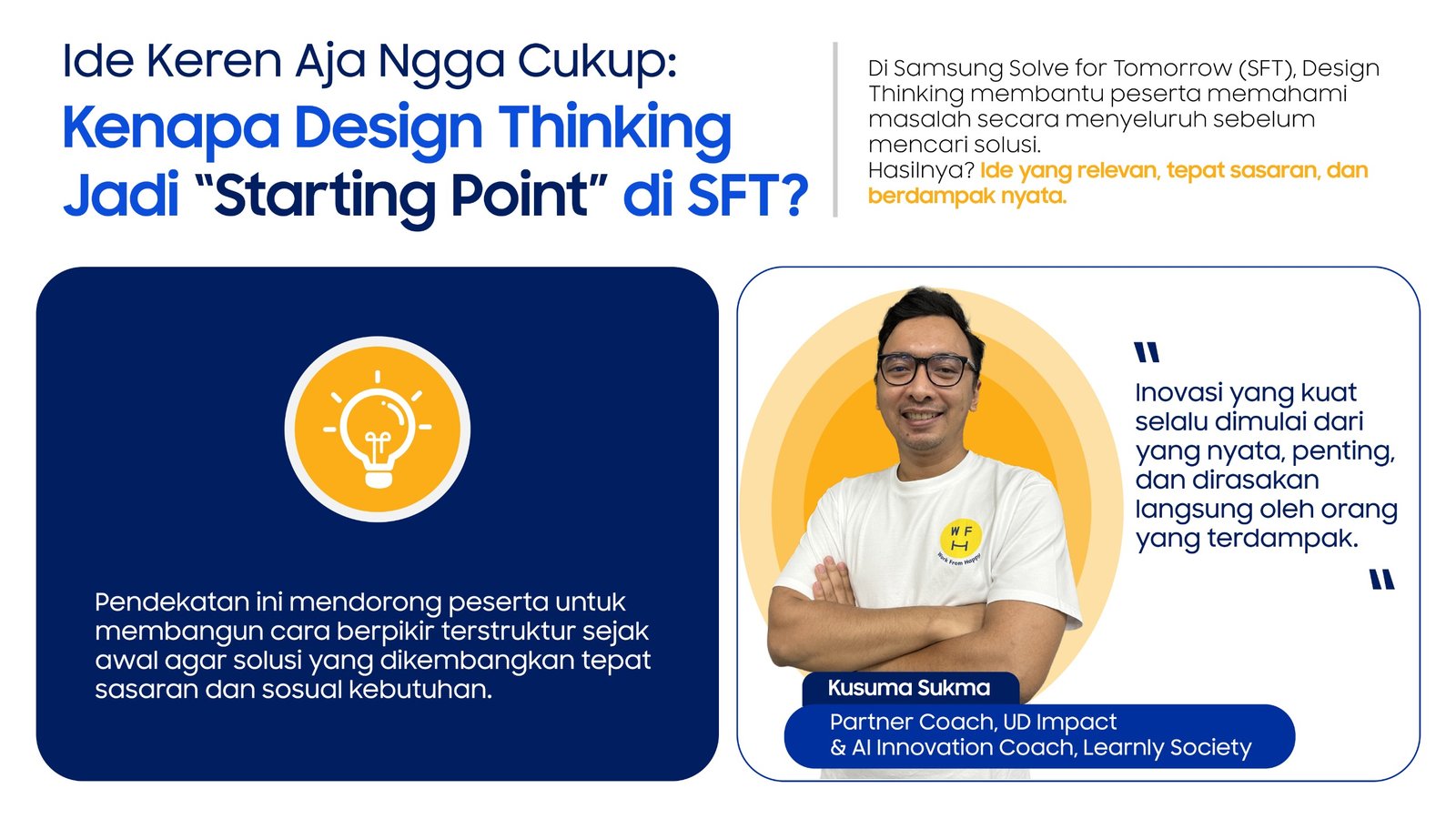 Bangun Inovasi di Era AI, Samsung Solve for Tomorrow 2026 Latih 2.600 Peserta dengan Design Thinking