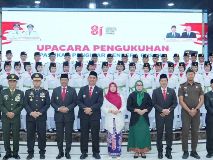 Jelang HUT RI ke-81, Paskibraka Barito Utara Resmi Dikukuhkan