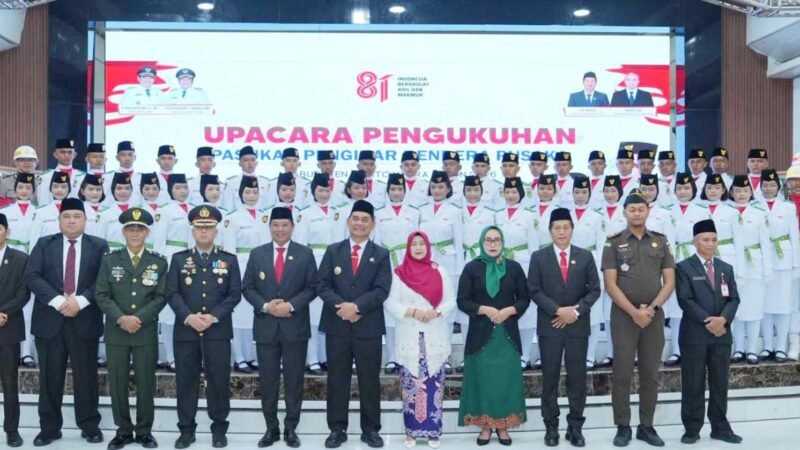 Jelang HUT RI ke-81, Paskibraka Barito Utara Resmi Dikukuhkan