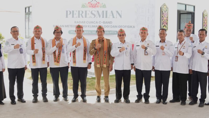 Radar Cuaca C-Band Muara Teweh Diresmikan, Jangkauan Pantauan Capai 250 Kilometer